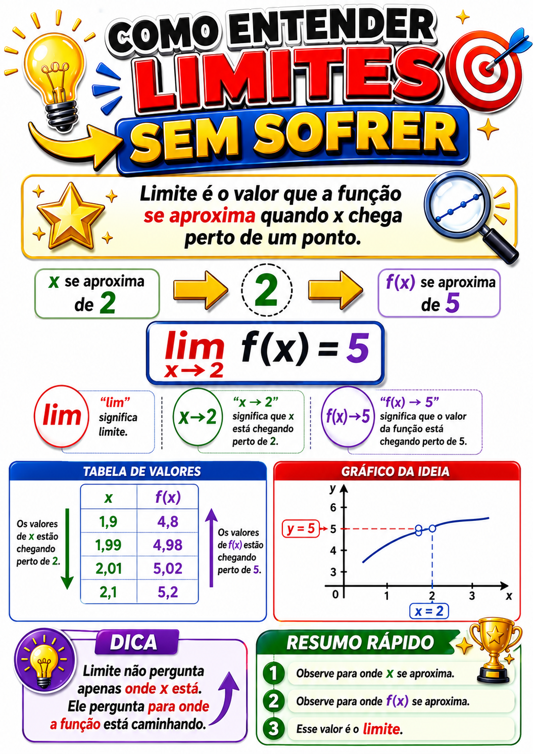 Página visual de Cálculo I: Como entender limites sem sofrer