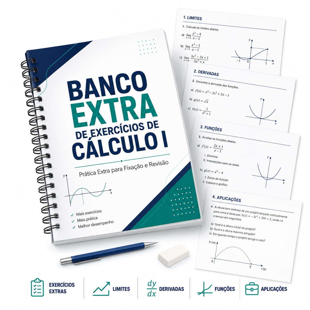 Banco Extra de Exercícios de Cálculo I